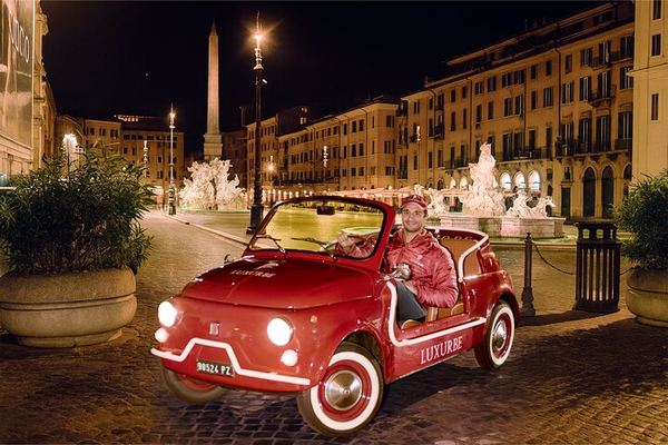 Rome by Night in a Vintage Fiat 500, with a Driver
