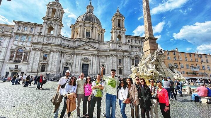 at piazza Navona