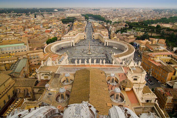 Bird's Eye View Over the Vatican