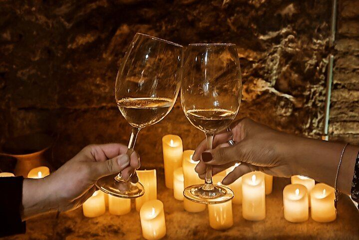 Candlelight wine tasting rome ruins