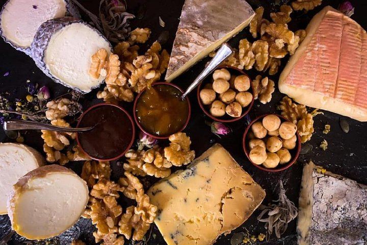 cheeses from a small shop