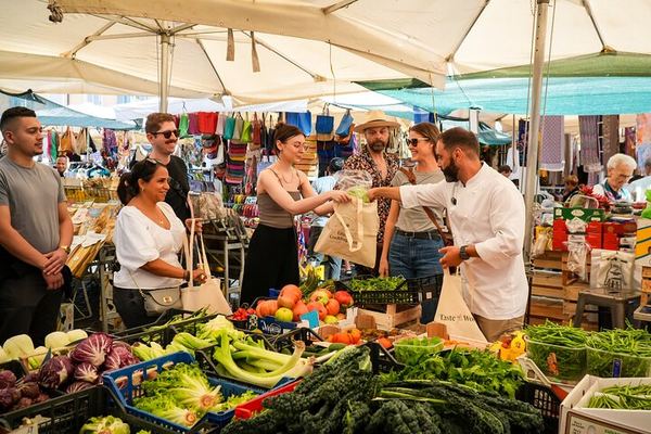 Market, Butcher, Deli, Then Ravioli by the Turtle Fountain