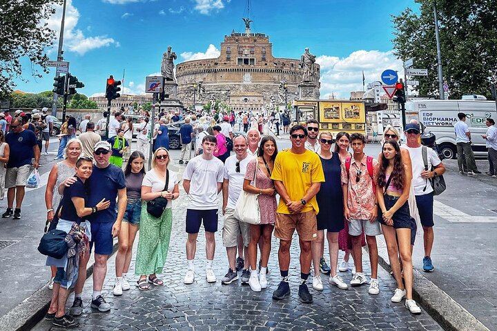 In front of Castel Sant'Angelo