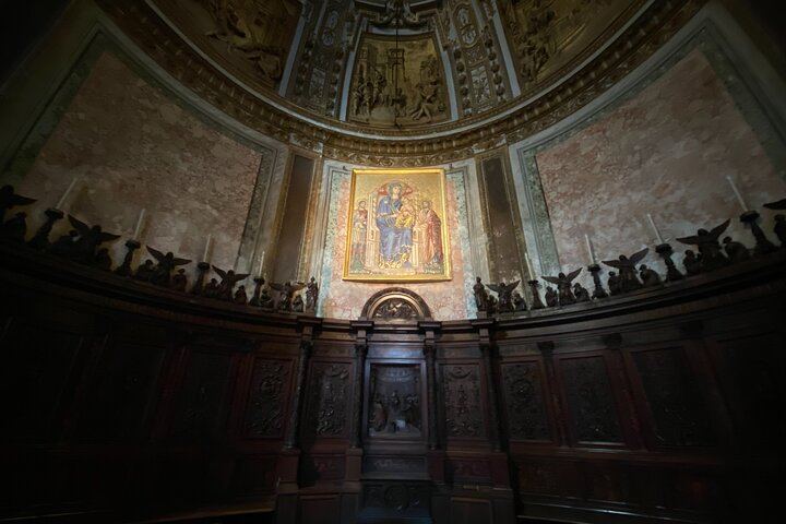Inside Basilica of Santa Cecilia in Trastevere
