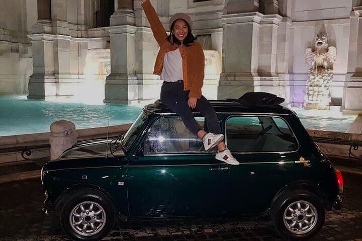 NIGHT TOUR THINK BIG, GO MINI! Rome in Mini Cooper Classic Cabrio