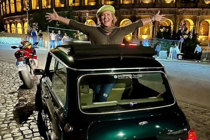 NIGHT TOUR THINK BIG, GO MINI! Rome in Mini Cooper Classic Cabrio