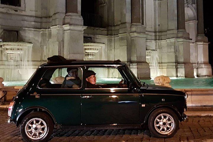 NIGHT TOUR THINK BIG, GO MINI! Rome in Mini Cooper Classic Cabrio