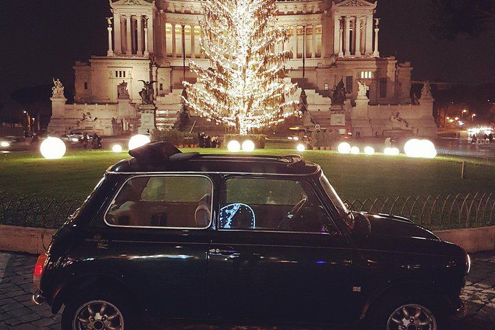 NIGHT TOUR THINK BIG, GO MINI! Rome in Mini Cooper Classic Cabrio