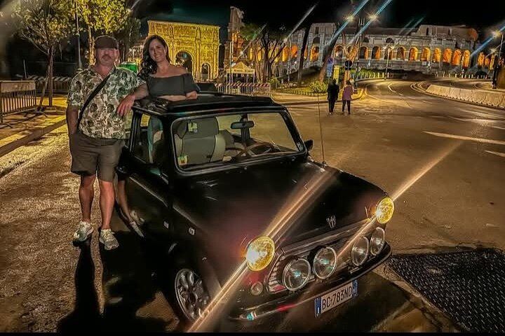 NIGHT TOUR THINK BIG, GO MINI! Rome in Mini Cooper Classic Cabrio