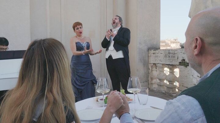 Open Air Opera Concert with Terrace aperitivo over Navona square