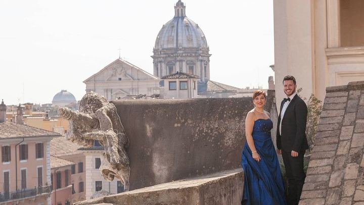 Open Air Opera Concert with Terrace aperitivo over Navona square