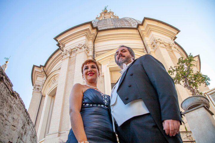 Open Air Opera Concert with Terrace aperitivo over Navona square