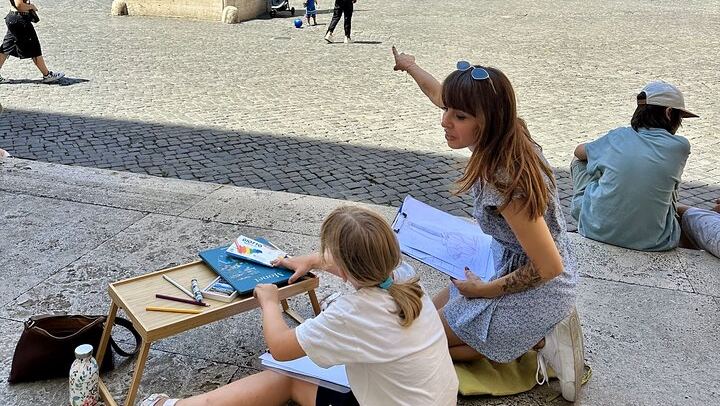Private Family Scavenger Hunt & Art Lab Tour – Rome Landmarks