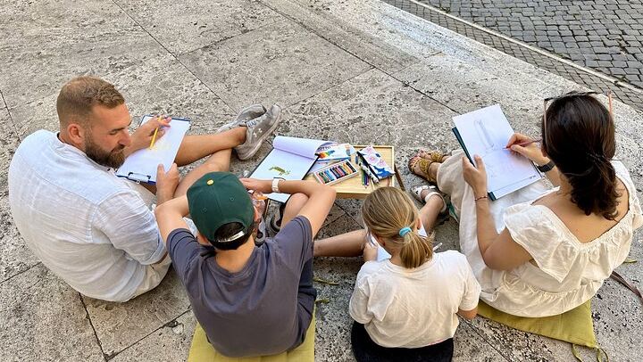Private Family Scavenger Hunt & Art Lab Tour – Rome Landmarks