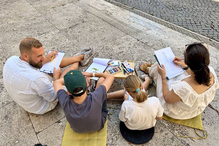 Private Family Scavenger Hunt & Art Lab Tour – Rome Landmarks