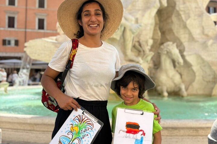 Private Family Scavenger Hunt & Art Lab Tour – Rome Landmarks