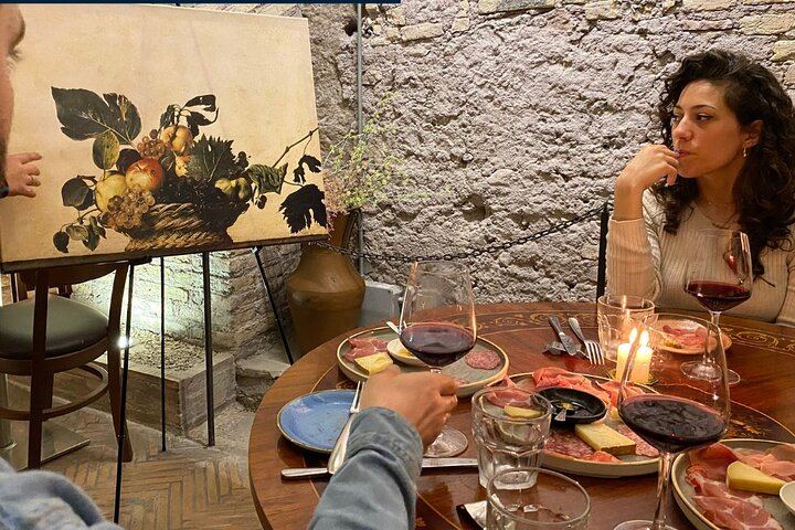 Rome: Caravaggio Experience with Light Lunch and Wine Tasting