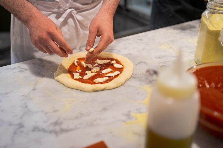 Rome Pizza or Pasta Cooking Class Gelato Tasting & Unlimited Wine