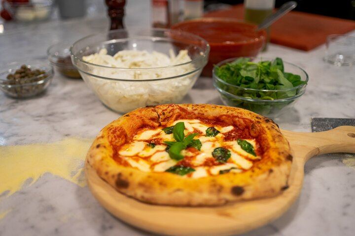 Rome Pizza or Pasta Cooking Class Gelato Tasting & Unlimited Wine