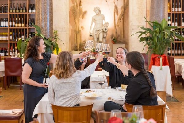 A Table Already Booked at Casa Bleve, with a Sommelier