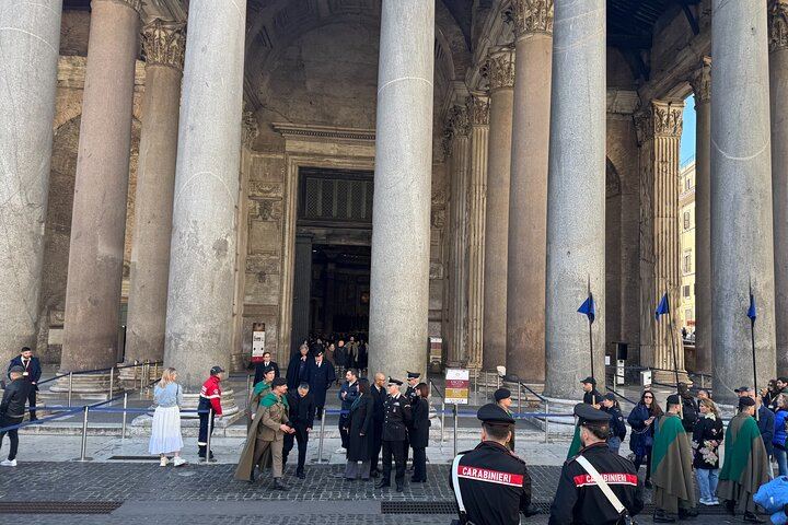 Special day, official ceremony at the Pantheon