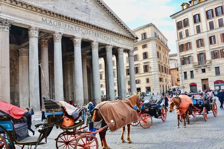 The original taxis of Rome park here each day