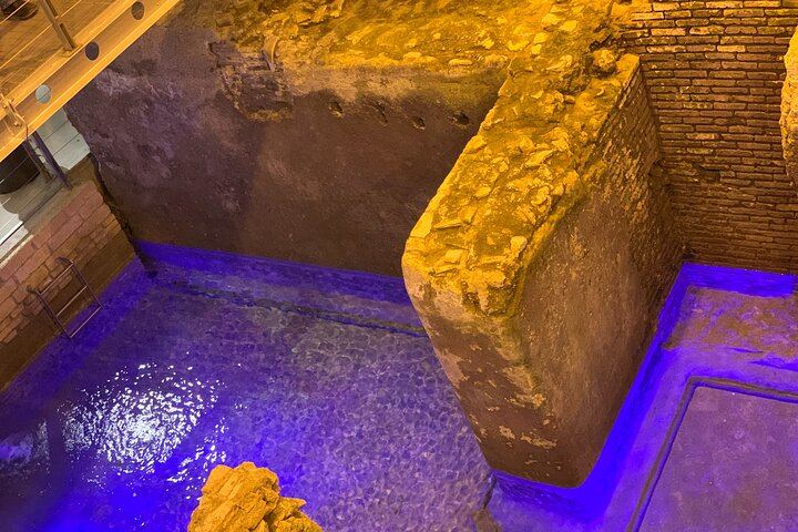 Trevi Fountain District Underground Domus Tour and Gelato