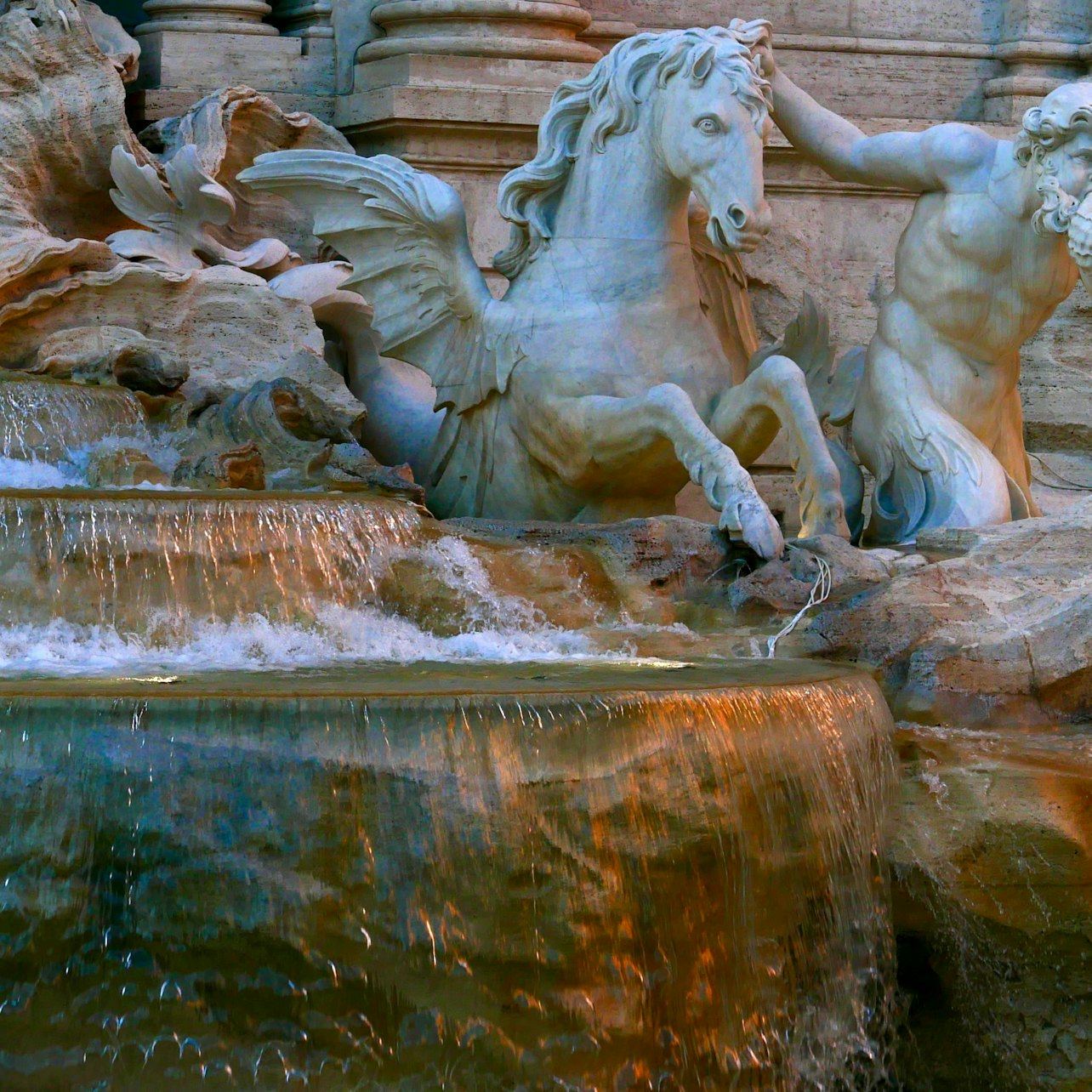 Forty Minutes at the Trevi Fountain and the Domus Below It