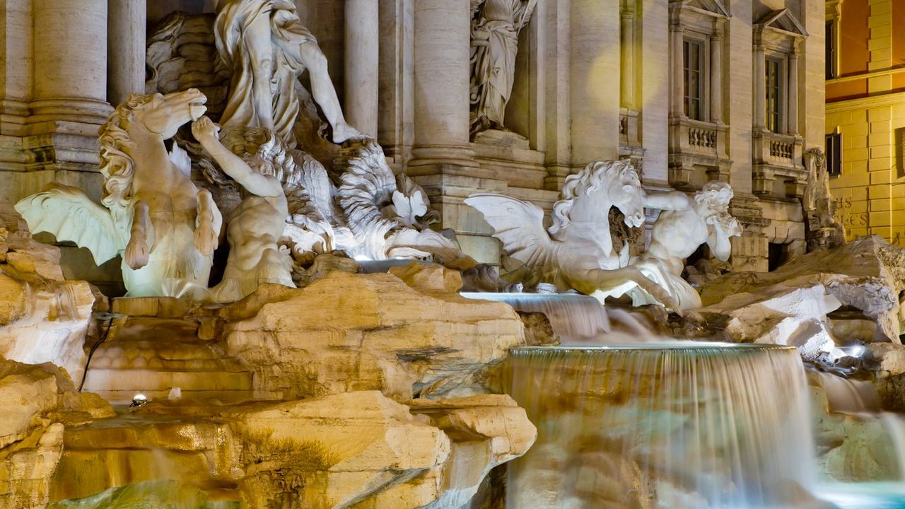 Following the Trevi Water Through the City Below It