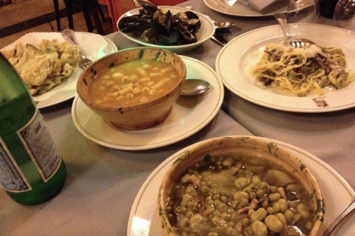 Typical roman dinner
