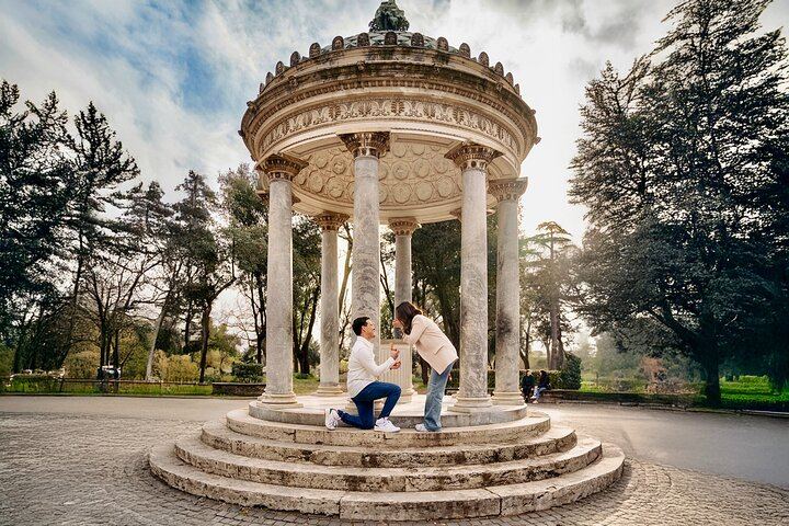 Under the Temple of Diana – romantic elegance beneath Villa Borghese’s iconic pavilion