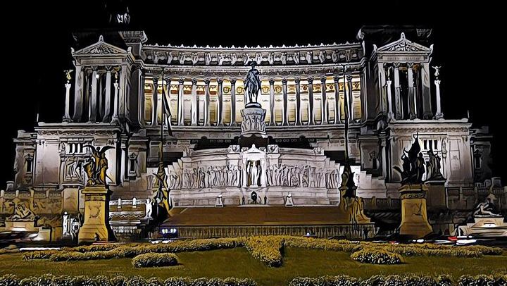 Venice Square by night