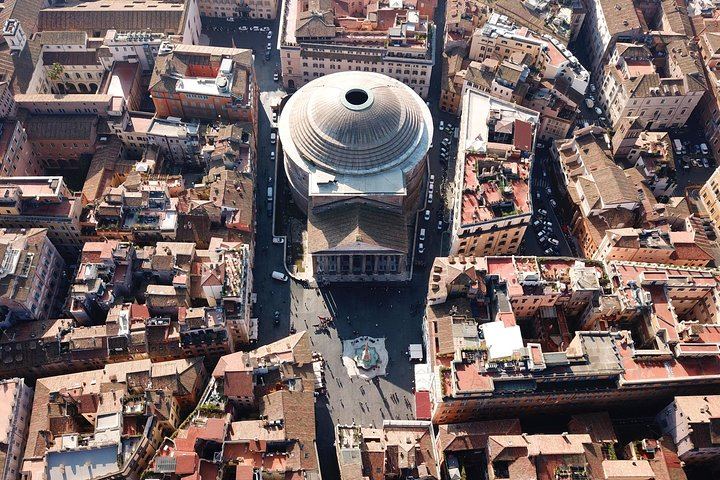 Walking Guided Tour and Rome's Iconic Temple Pantheon Entrance