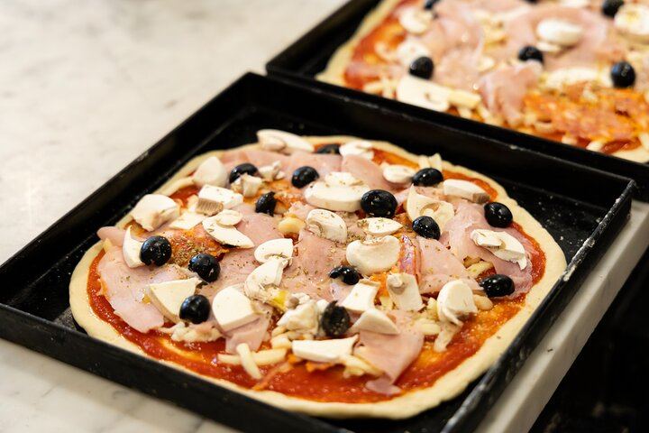 your own pizza ready to be baked!
